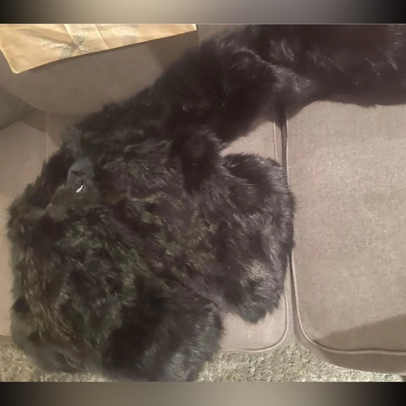 Furry black jacket - Picture 2 of 4